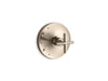 KOHLER K-TS14423-3 Purist Rite-Temp Valve Trim with Cross Handle, vibrant brushed bronze