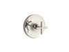 KOHLER K-TS14423-3 Purist Rite-Temp valve trim with cross handle, vibrant polished nickel