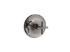 KOHLER K-TS14423-3 Purist Rite-Temp valve trim with cross handle, vibrant titanium
