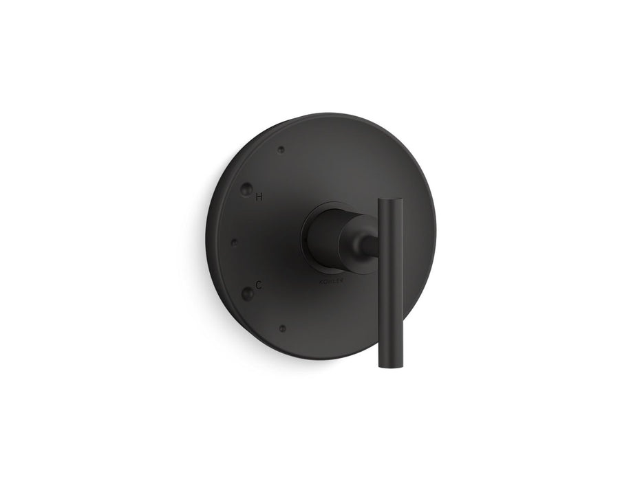 KOHLER K-TS14423-4 Purist Rite-Temp valve trim with lever handle, matte black