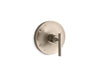KOHLER K-TS14423-4 Purist Rite-Temp valve trim with lever handle, vibrant brushed bronze