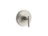 KOHLER K-TS14423-4 Purist Rite-Temp valve trim with lever handle, vibrant brushed nickel