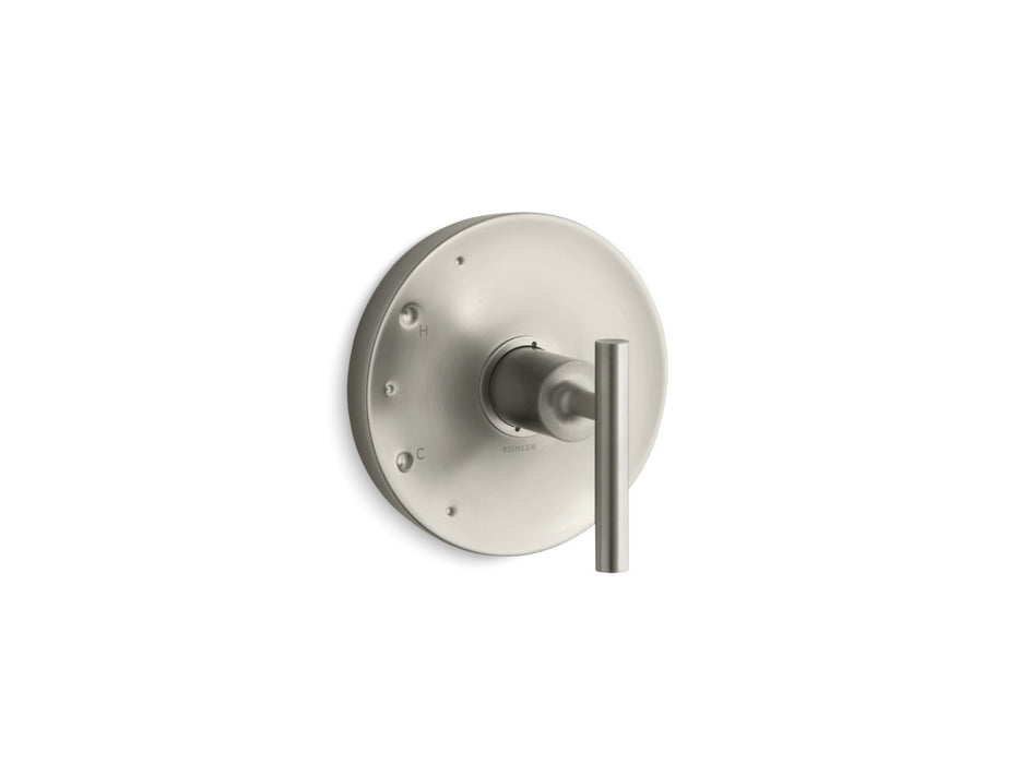 KOHLER K-TS14423-4 Purist Rite-Temp valve trim with lever handle, vibrant brushed nickel