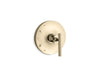 KOHLER K-TS14423-4 Purist Rite-Temp valve trim with lever handle, vibrant french gold