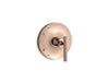 KOHLER K-TS14423-4 Purist Rite-Temp valve trim with lever handle, vibrant rose gold
