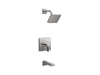 KOHLER K-TS23502-4 Parallel Rite-Temp Bath and Shower Trim Kit, 2.5 GPM, vibrant titanium