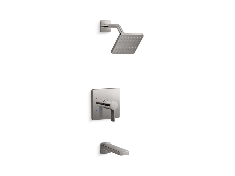 KOHLER K-TS23502-4 Parallel Rite-Temp Bath and Shower Trim Kit, 2.5 GPM, vibrant titanium