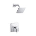 KOHLER K-TS23503-4 Parallel Rite-Temp Shower Trim Kit, 2.5 GPM, polished chrome