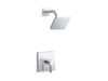 KOHLER K-TS23503-4G Parallel Rite-Temp shower trim kit,1.75 gpm, polished chrome