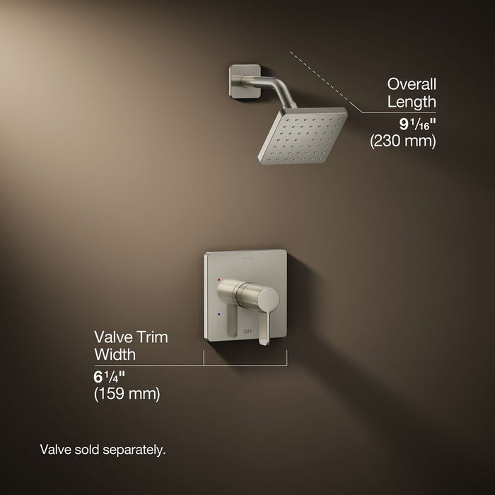 3/4 view of product with dimensions