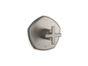 KOHLER K-TS27043-3 Occasion Rite-Temp valve trim with cross handle, vibrant brushed nickel