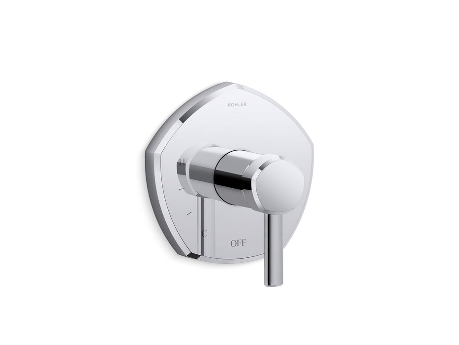 KOHLER K-TS27043-4 Occasion Rite-Temp valve trim with lever handle, polished chrome