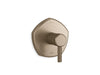 KOHLER K-TS27043-4 Occasion Rite-Temp valve trim with lever handle, vibrant brushed bronze
