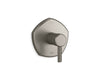 KOHLER K-TS27043-4 Occasion Rite-Temp valve trim with lever handle, vibrant brushed nickel
