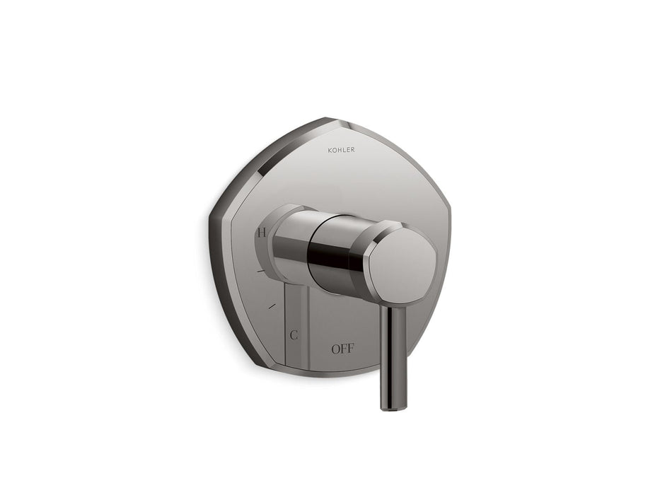 KOHLER K-TS27043-4 Occasion Rite-Temp valve trim with lever handle, vibrant titanium