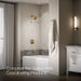 KOHLER K-TS27403-4 Riff Rite-Temp Bath and Shower Trim Kit, 2.5 GPM, vibrant brushed moderne brass - view 4