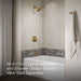KOHLER K-TS27403-4 Riff Rite-Temp Bath and Shower Trim Kit, 2.5 GPM, vibrant brushed moderne brass - view 5