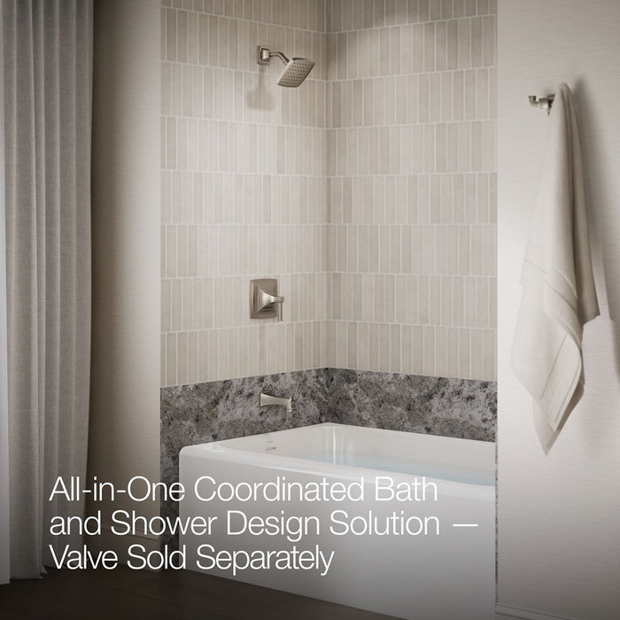 KOHLER K-TS27403-4 Riff Rite-Temp Bath and Shower Trim Kit, 2.5 GPM, vibrant brushed nickel - view 4