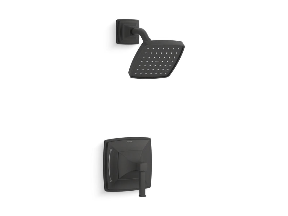KOHLER K-TS27404-4 Riff Rite-Temp Shower Trim Kit, 2.5 GPM, matte black