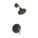 KOHLER K-TS27420-4 Tone™ Rite-Temp Shower Trim Kit, 2.5 GPM, matte black with brushed moderne brass