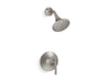 KOHLER K-TS27420-4 Tone™ Rite-Temp Shower Trim Kit, 2.5 GPM, vibrant brushed nickel