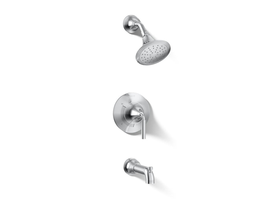 KOHLER K-TS27421-4 Tone™ Rite-Temp Bath and Shower Trim Kit, 2.5 GPM, polished chrome