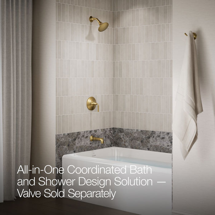 KOHLER K-TS27421-4 Tone™ Rite-Temp Bath and Shower Trim Kit, 2.5 GPM, vibrant brushed moderne brass - view 2