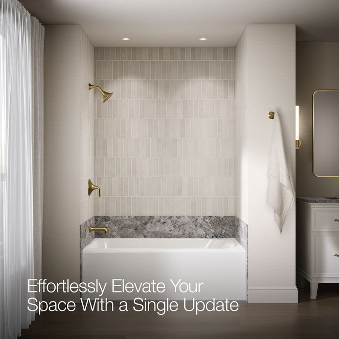 KOHLER K-TS27421-4 Tone™ Rite-Temp Bath and Shower Trim Kit, 2.5 GPM, vibrant brushed moderne brass - view 4