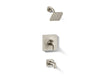 KOHLER K-TS28127-4G Venza Rite-Temp bath and shower trim kit, 1.75 gpm, vibrant brushed nickel