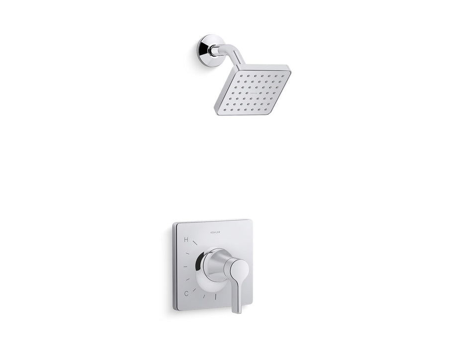 KOHLER K-TS28128-4G Venza Rite-Temp shower trim kit, 1.75 gpm, polished chrome
