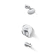 KOHLER K-TS35322-4Y Elate Rite-Temp Bath and Shower Trim Kit, 2.5 GPM, polished chrome