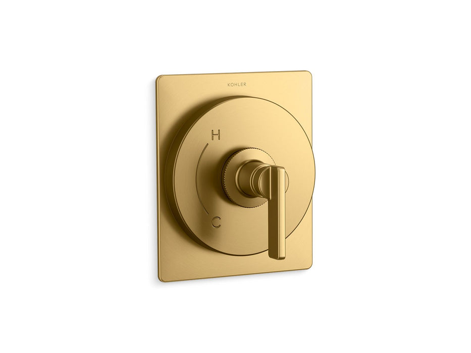 KOHLER K-TS35920-4 Castia by Studio McGee Rite-Temp valve trim, vibrant brushed moderne brass