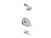 KOHLER K-TS35937-4Y Buckley Rite-Temp® Bath and Shower Trim Kit, 2.5 GPM, Polished Chrome - 3/4 view of product