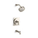 KOHLER K-TS38265-4G Castia Rite-Temp® Bath and Shower Trim Kit, 1.75 GPM, Vibrant Brushed Nickel - 3/4 view of product