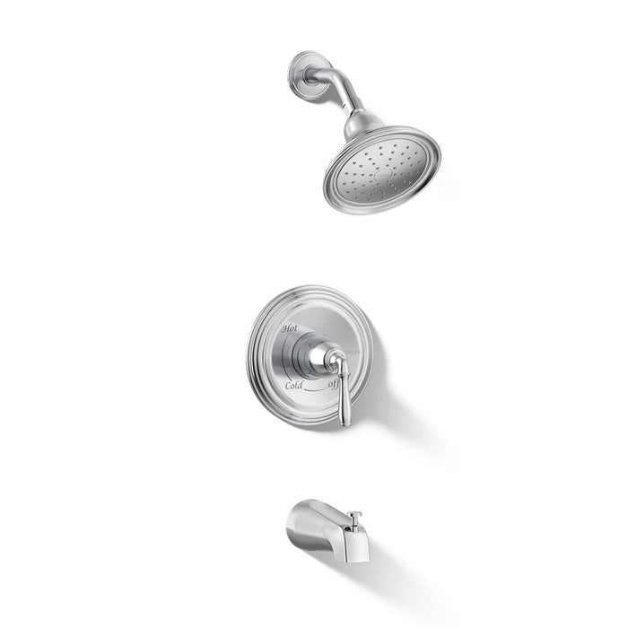 KOHLER K-TS395-4SG Devonshire Rite-Temp bath and shower trim kit, 1.75 gpm, slip-fit spout, polished chrome - view 5