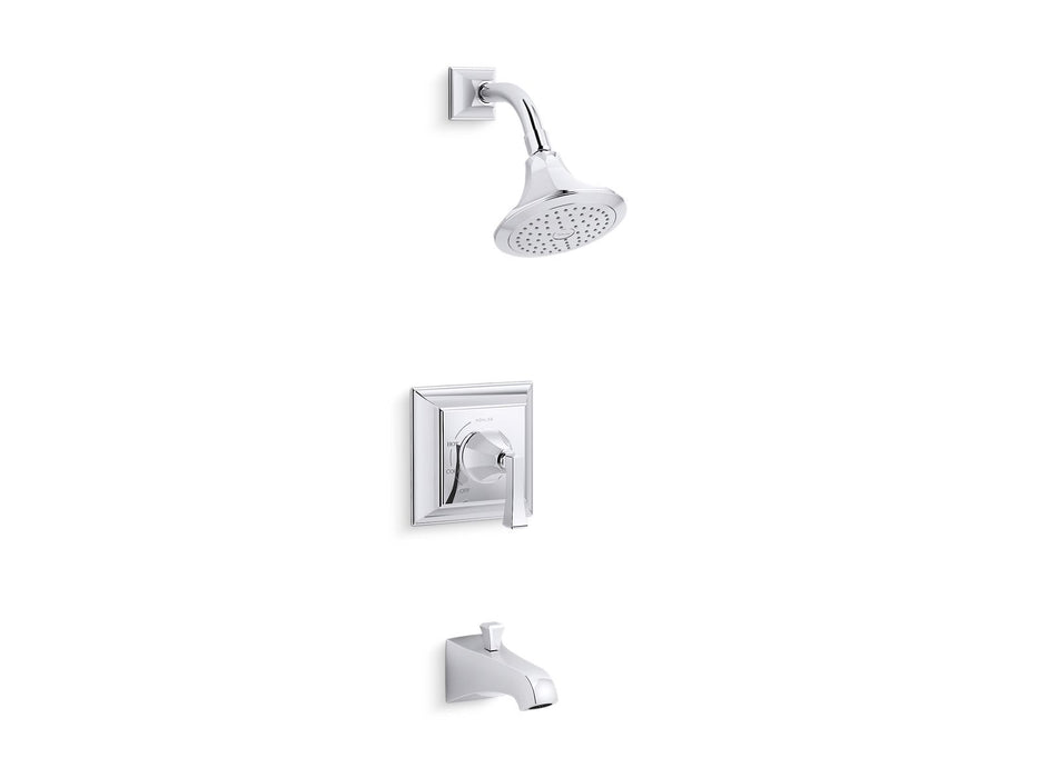 KOHLER K-TS461-4V Memoirs Stately Rite-Temp Bath and Shower Trim Kit, 2.5 GPM, polished chrome