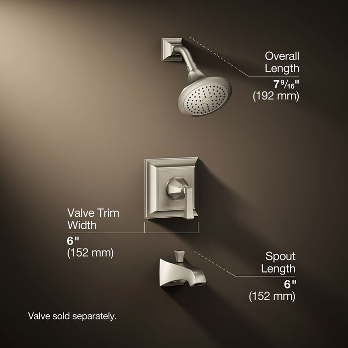 3/4 view of product with dimensions