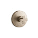 KOHLER K-TS73115-3 Composed Rite-Temp valve trim with cross handle, vibrant brushed bronze