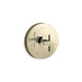 KOHLER K-TS73115-3 Composed Rite-Temp valve trim with cross handle, vibrant french gold