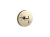 KOHLER K-TS73115-3 Composed Rite-Temp valve trim with cross handle, vibrant french gold
