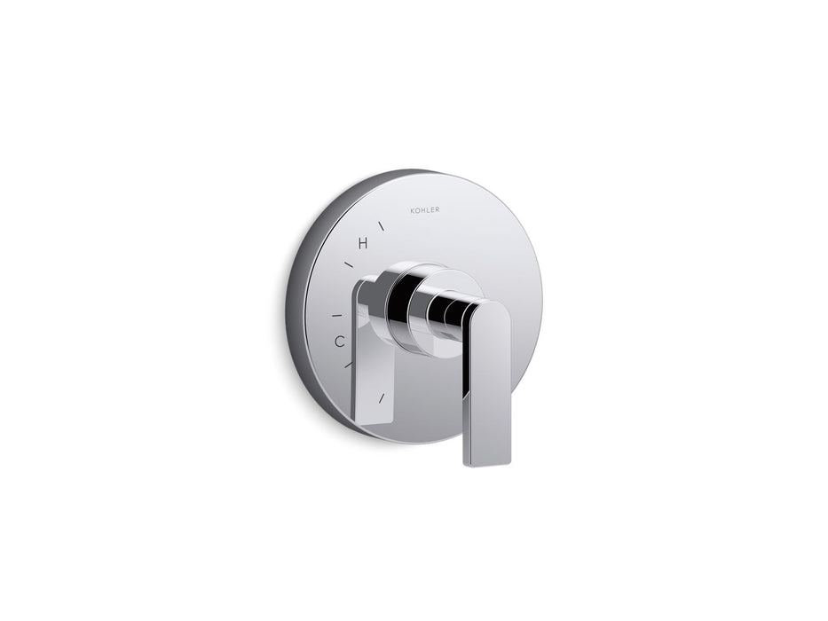 KOHLER K-TS73115-4 Composed Rite-Temp valve trim with lever handle, polished chrome