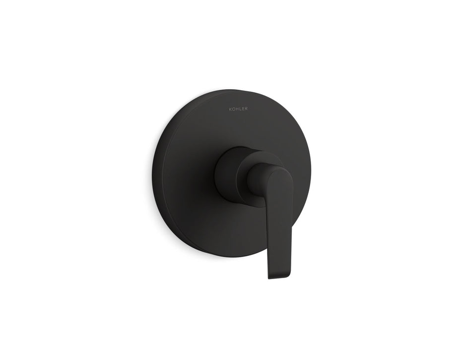 KOHLER K-TS97018-4 Avid Rite-Temp valve trim with lever handle, matte black