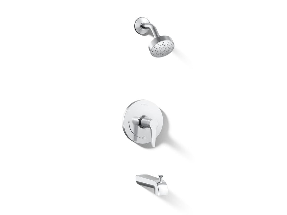 KOHLER K-TS97074-4G Pitch Rite-Temp bath and shower trim kit, 1.75 gpm, polished chrome