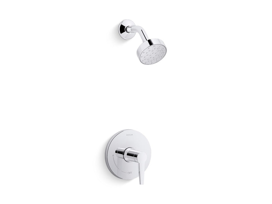 KOHLER K-TS97077-4Y Pitch Rite-Temp Shower Trim Kit, 2.5 GPM, polished chrome