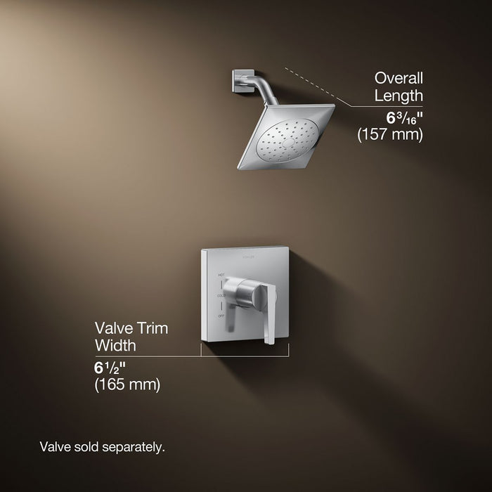 3/4 view of product with dimensions