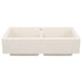 BLANCO 527409 Vintera 33" Equal Double Apron Farmhouse Sink - Soft White
