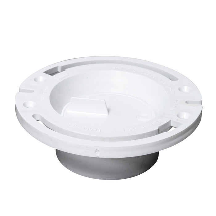 Oatey 43505 3" or 4" PVC Closet Flange with Test Cap