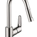 hansgrohe Focus Prep Kitchen Faucet, 2-Spray Pull-Down, 1.75 GPM
