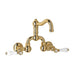 ROHL A1418 Acqui® Wall Mount Bridge Lavatory Faucet With Column Spout