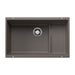 BLANCO 527415 Precis Cascade Super Single Kitchen Sink with Colander - Volcano Gray